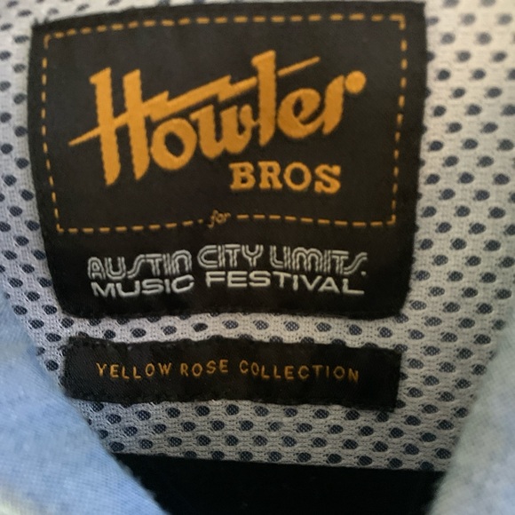 Howler Brothers Blue Shirt with Yellow Embroidery - Picture 5 of 5